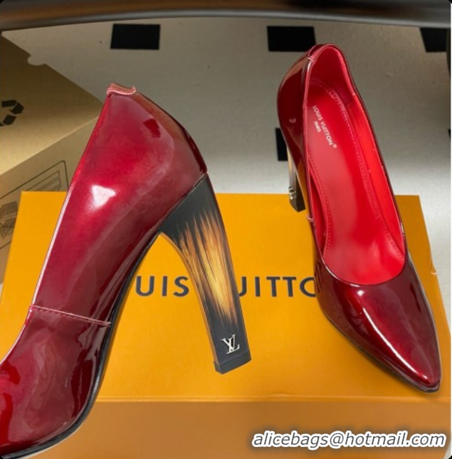 Best Price Louis Vuitton Patent Calfskin Pumps 10.5cm Heel LV072913 Red 2026