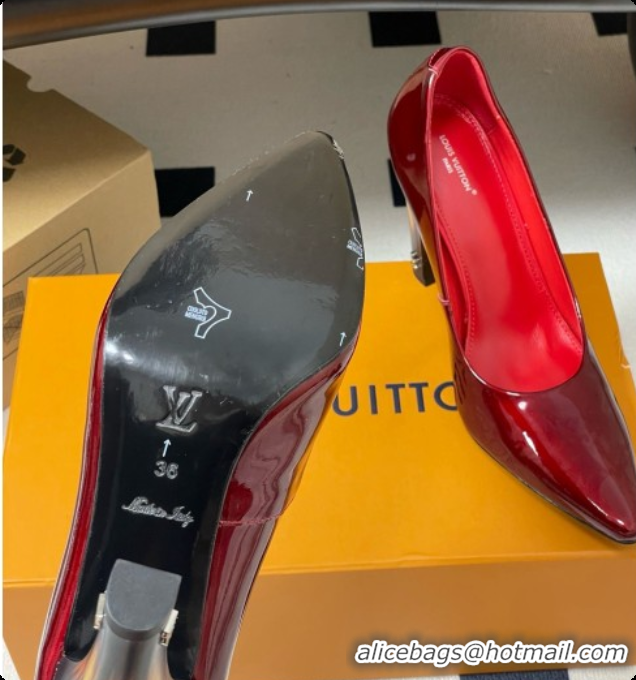 Best Price Louis Vuitton Patent Calfskin Pumps 10.5cm Heel LV072913 Red 2026