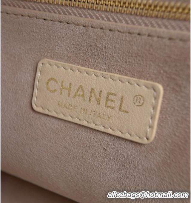 Top Grade Chanel Small Shopping Bag in Smooth Calfskin AS6243 Beige 2026