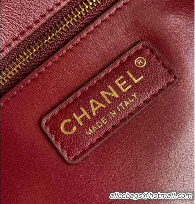 Good Product Chanel Small Shopping Bag in Crocodile Embossed Calfskin AS6243 Burgundy 2026
