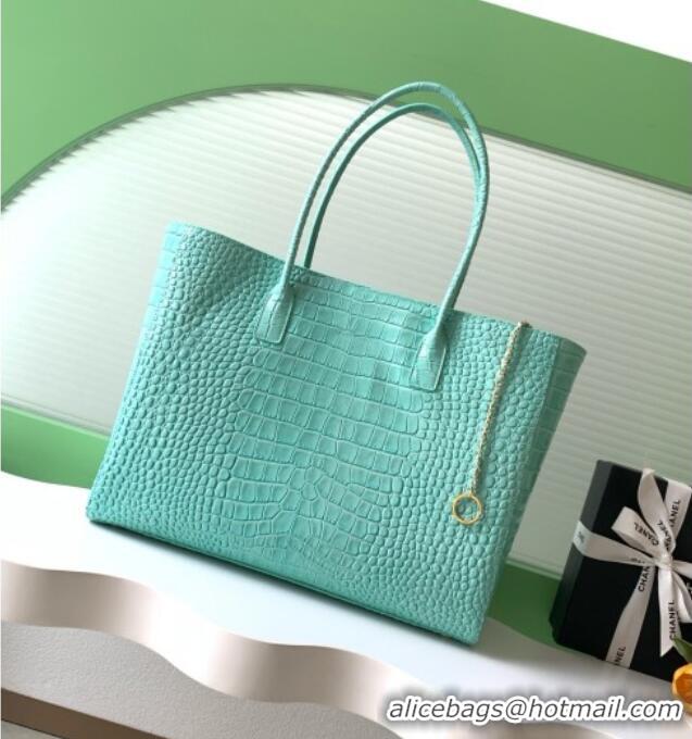 Top Design Chanel Large Shopping Bag in Crocodile Embossed Calfskin AS6239 Green 2026