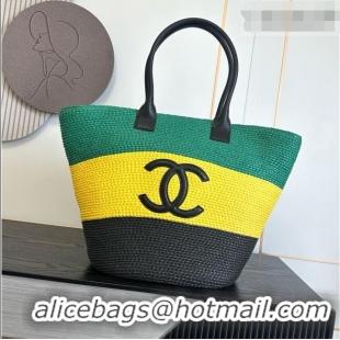 Buy Inexpensive Chanel Raffia & Calfskin Maxi Tote AS6148 2026