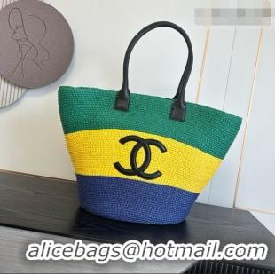 Grade Quality Chanel Raffia & Calfskin Maxi Tote AS6148 2026