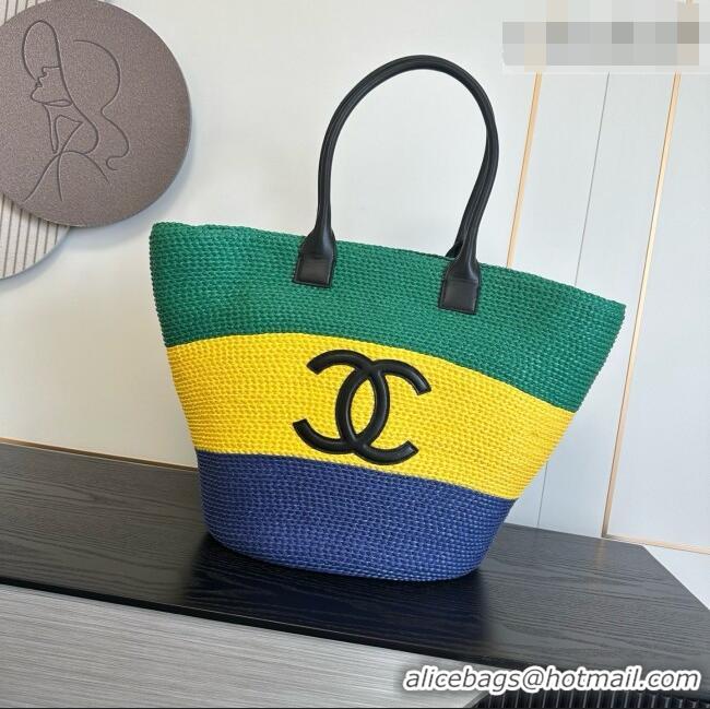 Grade Quality Chanel Raffia & Calfskin Maxi Tote AS6148 2026