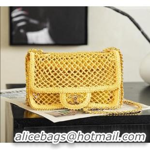 Best Quality Chanel CoCo Beach Small Flap Bag AS6156 Yellow 2026