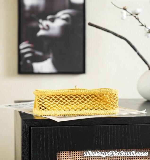 Best Quality Chanel CoCo Beach Small Flap Bag AS6156 Yellow 2026