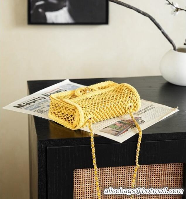 Best Quality Chanel CoCo Beach Small Flap Bag AS6156 Yellow 2026