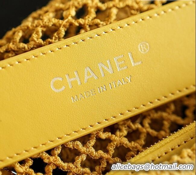Best Quality Chanel CoCo Beach Small Flap Bag AS6156 Yellow 2026