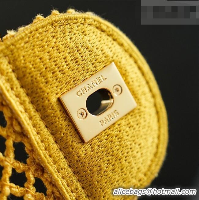 Best Quality Chanel CoCo Beach Small Flap Bag AS6156 Yellow 2026