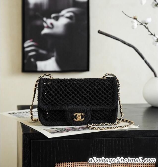 Classic Discount Chanel CoCo Beach Small Flap Bag AS6156 Black 2026