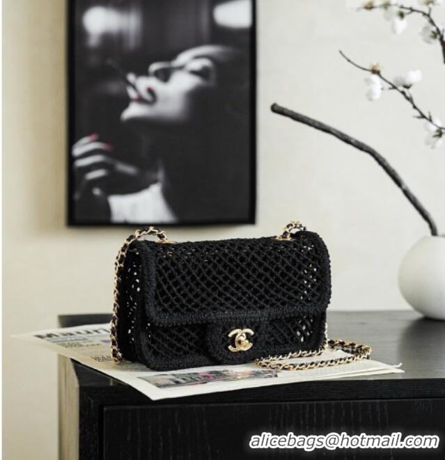 Classic Discount Chanel CoCo Beach Small Flap Bag AS6156 Black 2026