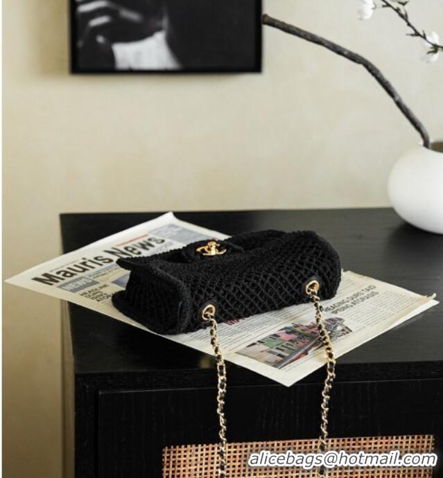 Classic Discount Chanel CoCo Beach Small Flap Bag AS6156 Black 2026