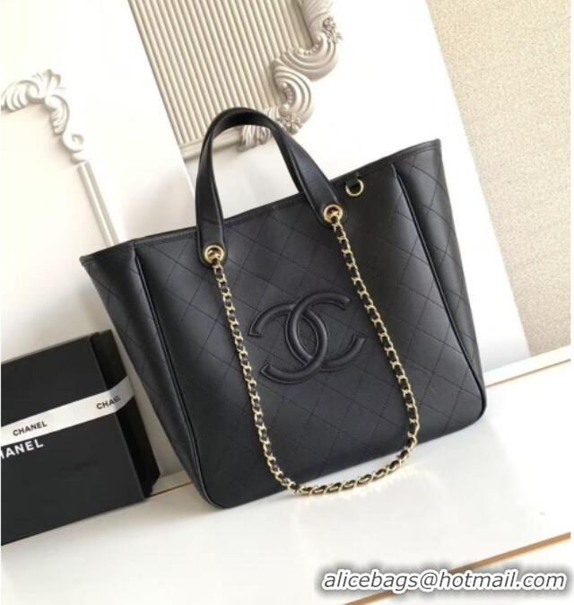Best Product Chanel Small Tote Bag in Calfskin AS6200 Black 2026