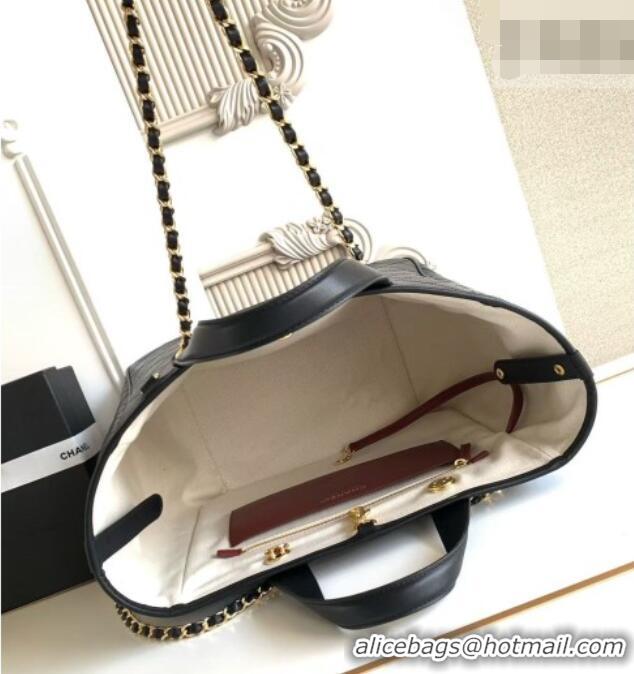 Best Product Chanel Small Tote Bag in Calfskin AS6200 Black 2026