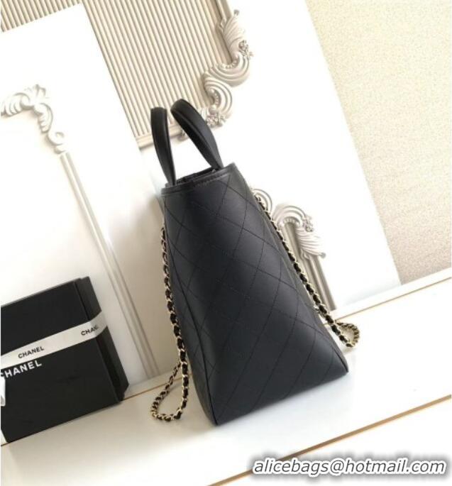 Best Product Chanel Small Tote Bag in Calfskin AS6200 Black 2026