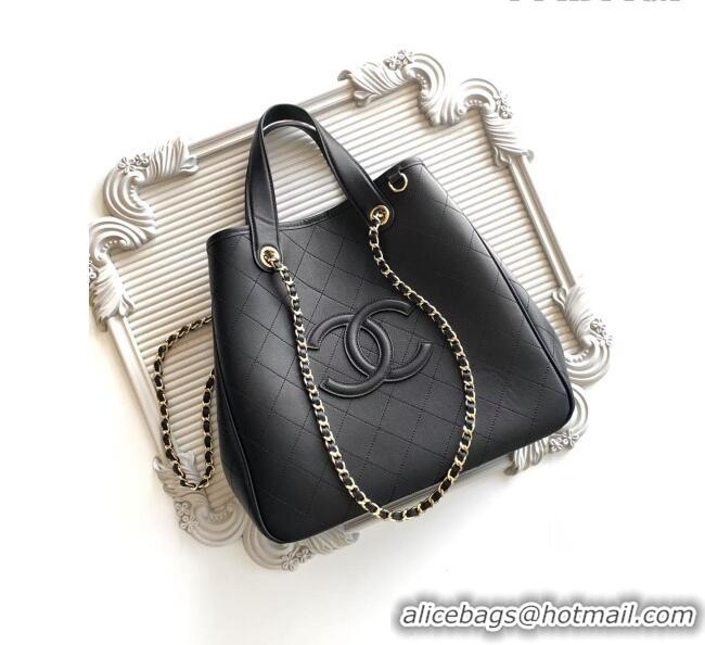 Best Product Chanel Small Tote Bag in Calfskin AS6200 Black 2026
