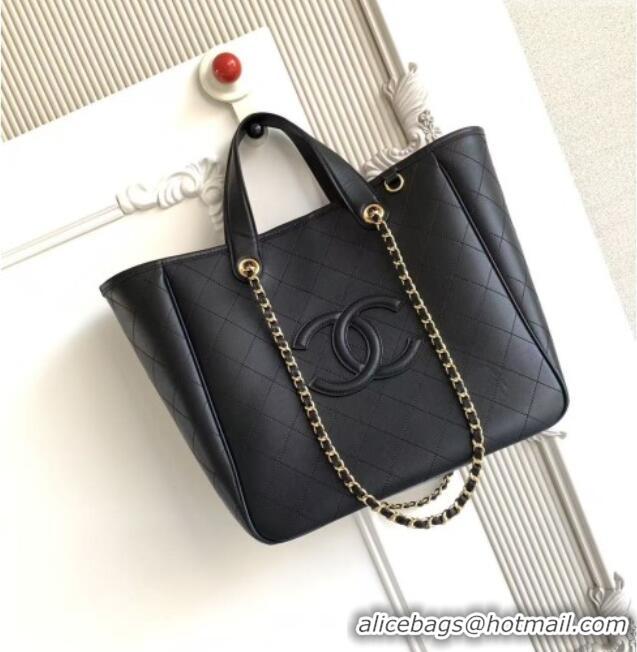 Best Product Chanel Small Tote Bag in Calfskin AS6200 Black 2026