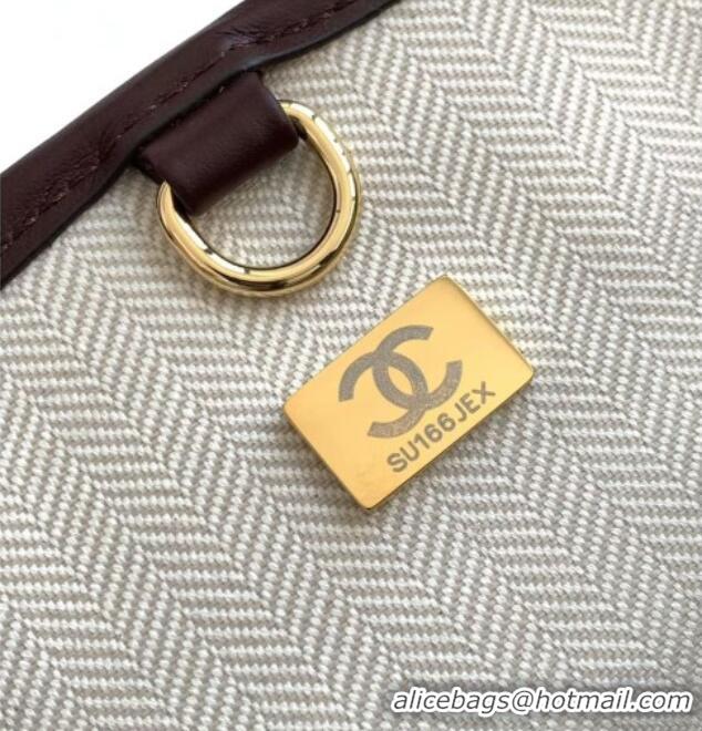 Buy Discount Chanel Small Tote Bag in Calfskin AS6200 Dark Brown 2026