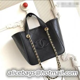 Reasonable Price Chanel Mini Tote Bag in Calfskin AS6199 Black 2026