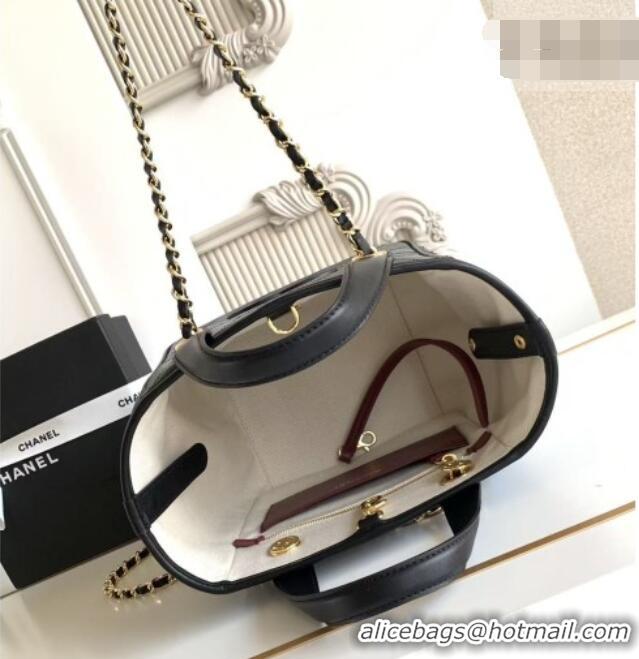 Reasonable Price Chanel Mini Tote Bag in Calfskin AS6199 Black 2026
