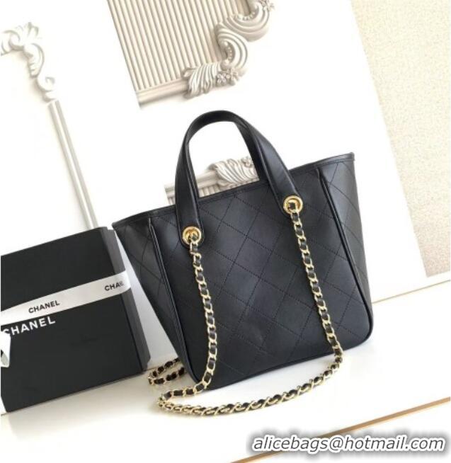 Reasonable Price Chanel Mini Tote Bag in Calfskin AS6199 Black 2026