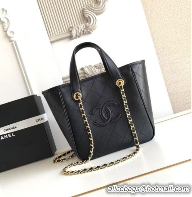 Reasonable Price Chanel Mini Tote Bag in Calfskin AS6199 Black 2026