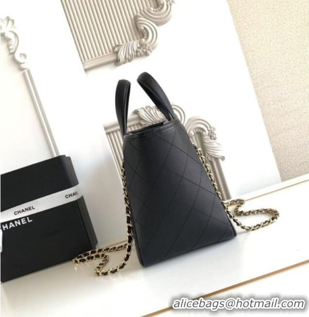 Reasonable Price Chanel Mini Tote Bag in Calfskin AS6199 Black 2026