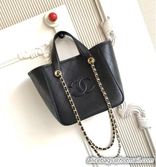 Reasonable Price Chanel Mini Tote Bag in Calfskin AS6199 Black 2026