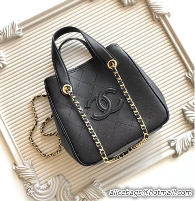 Reasonable Price Chanel Mini Tote Bag in Calfskin AS6199 Black 2026