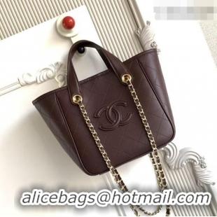 Market Sells Chanel Mini Tote Bag in Calfskin AS6199 Dark Brown 2026