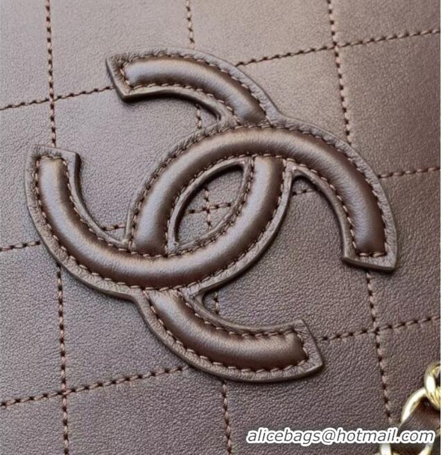 Market Sells Chanel Mini Tote Bag in Calfskin AS6199 Dark Brown 2026
