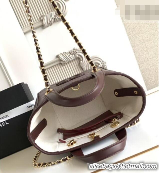 Market Sells Chanel Mini Tote Bag in Calfskin AS6199 Dark Brown 2026