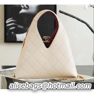Buy Inexpensive Chanel Calfskin Tote Bag AS6390 White 2026