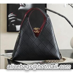 Traditional Discount Chanel Calfskin Tote Bag AS6390 Black 2026