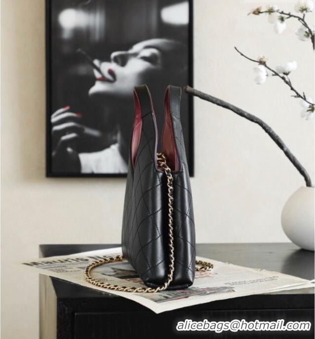 Traditional Discount Chanel Calfskin Tote Bag AS6390 Black 2026