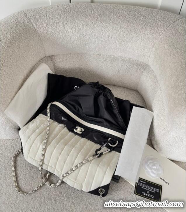 Best Product Chanel Vintage Backpack CH082533 White/Black 2026