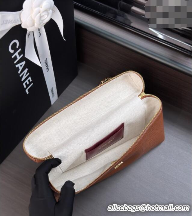 Top Quality Chanel Classic Vanity Bag in Grained Calfskin AS6473 Brown 2026