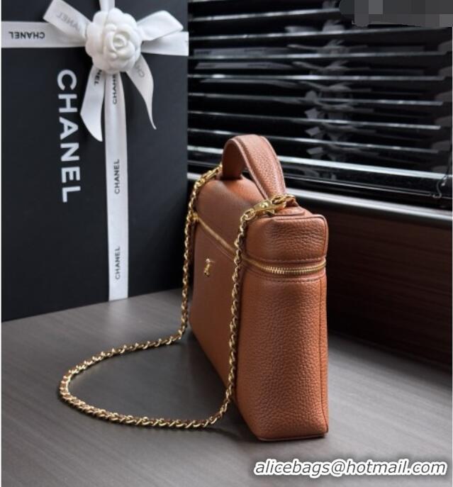 Top Quality Chanel Classic Vanity Bag in Grained Calfskin AS6473 Brown 2026