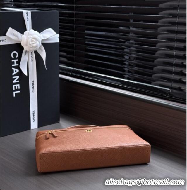 Top Quality Chanel Classic Vanity Bag in Grained Calfskin AS6473 Brown 2026