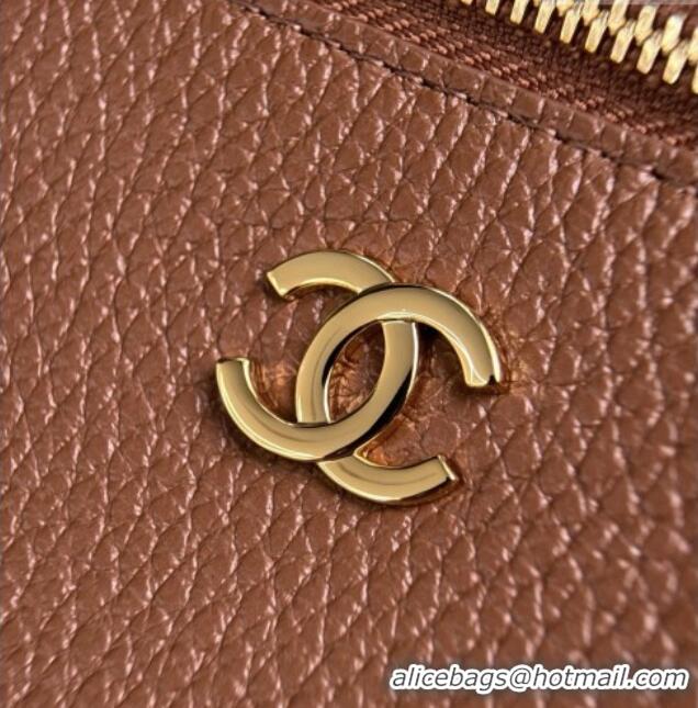 Top Quality Chanel Classic Vanity Bag in Grained Calfskin AS6473 Brown 2026