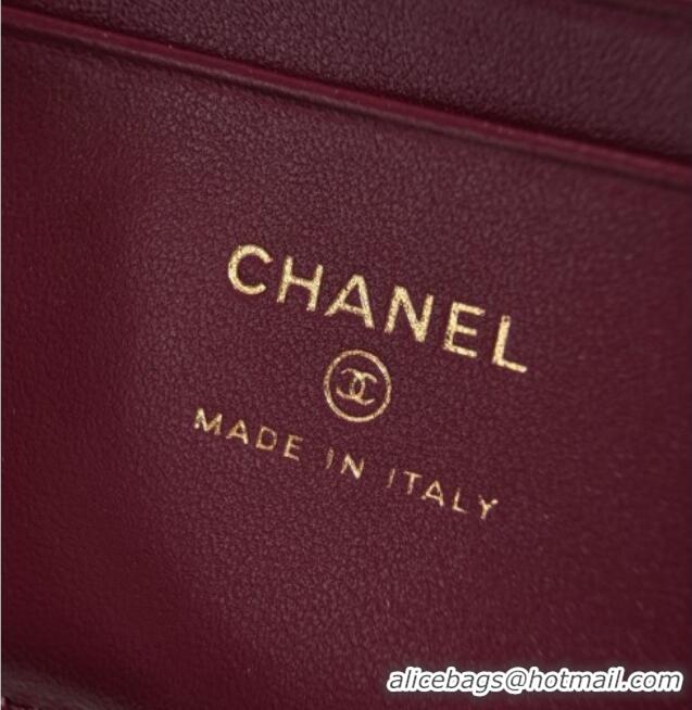 Best Grade Chanel Small Vanity with chain/Grained Calfskin AP5346 Grey 2026