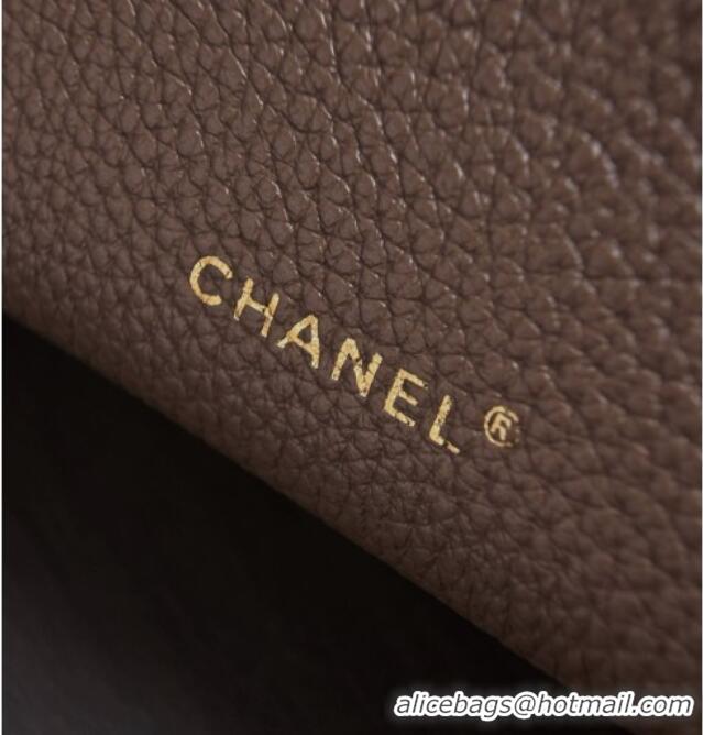 Best Grade Chanel Small Vanity with chain/Grained Calfskin AP5346 Grey 2026