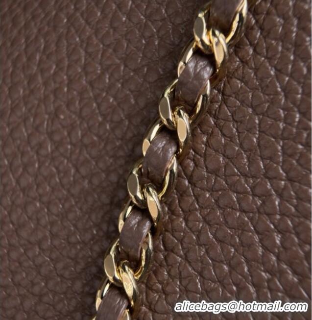 Buy Fashionable Chanel Large Vanity with chain/grained calfskin AP5347 Grey 2026