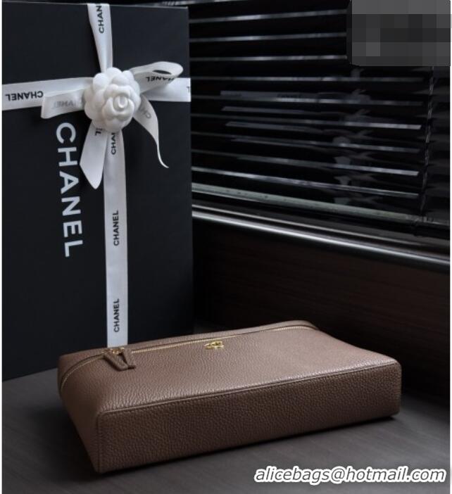 Modern Classic Chanel Classic Vanity Bag in Grained Calfskin AS6473 Grey 2026