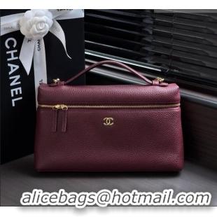 Luxury Discount Chanel Classic Vanity Bag in Grained Calfskin AS6473 Burgundy 2026