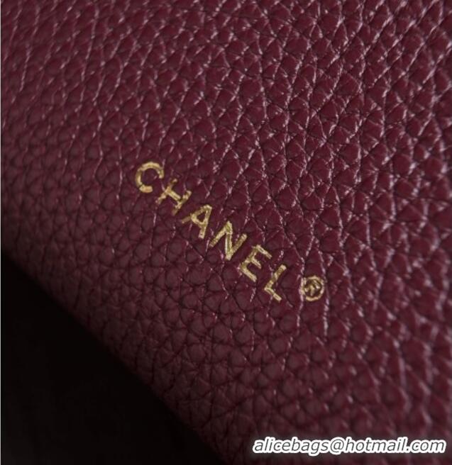 Luxury Discount Chanel Classic Vanity Bag in Grained Calfskin AS6473 Burgundy 2026