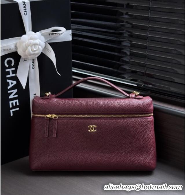 Luxury Discount Chanel Classic Vanity Bag in Grained Calfskin AS6473 Burgundy 2026