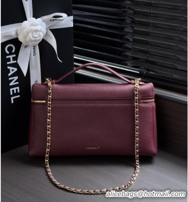 Luxury Discount Chanel Classic Vanity Bag in Grained Calfskin AS6473 Burgundy 2026