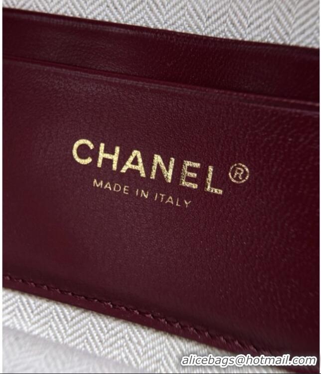 Luxury Discount Chanel Classic Vanity Bag in Grained Calfskin AS6473 Burgundy 2026