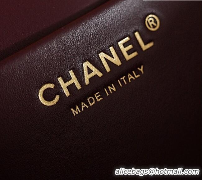 Luxury Cheap Chanel Maxi Flap Bag in Crocodile Pattern Calfskin AS6231 Red/Gold 2026